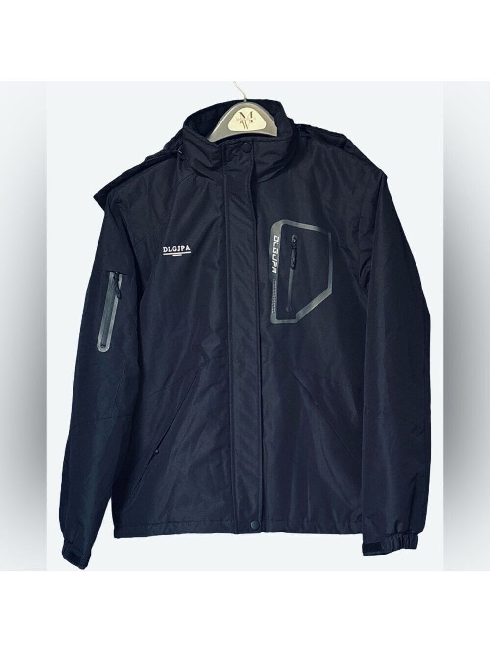 Black Waterproof Hooded Ski Snow Jacket XL